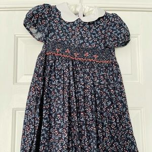Modest ditsy print dress